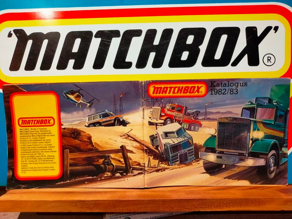 Lesney Matchbox Katalogus 1982-83 Nederlands, Ophalen of Verzenden, Gelezen, Lesney Matchbox, Catalogus