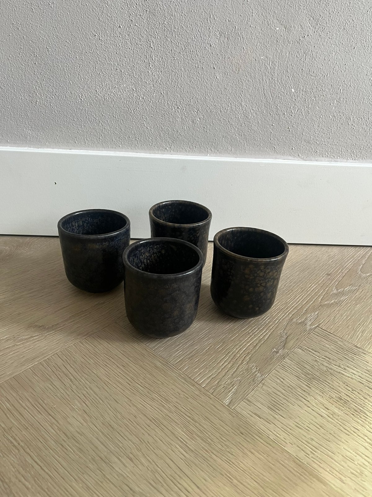 H&M home koffiemokjes koffiemokken, mokken 4 stuks als nieuw, Overige merken, Verzenden, Keramiek, Zo goed als nieuw