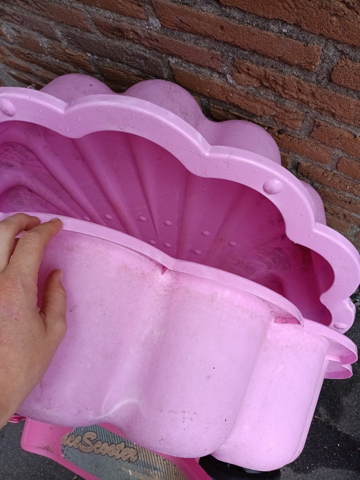 GRATIS ophalen! Zwembadje/zand schelp, Ophalen