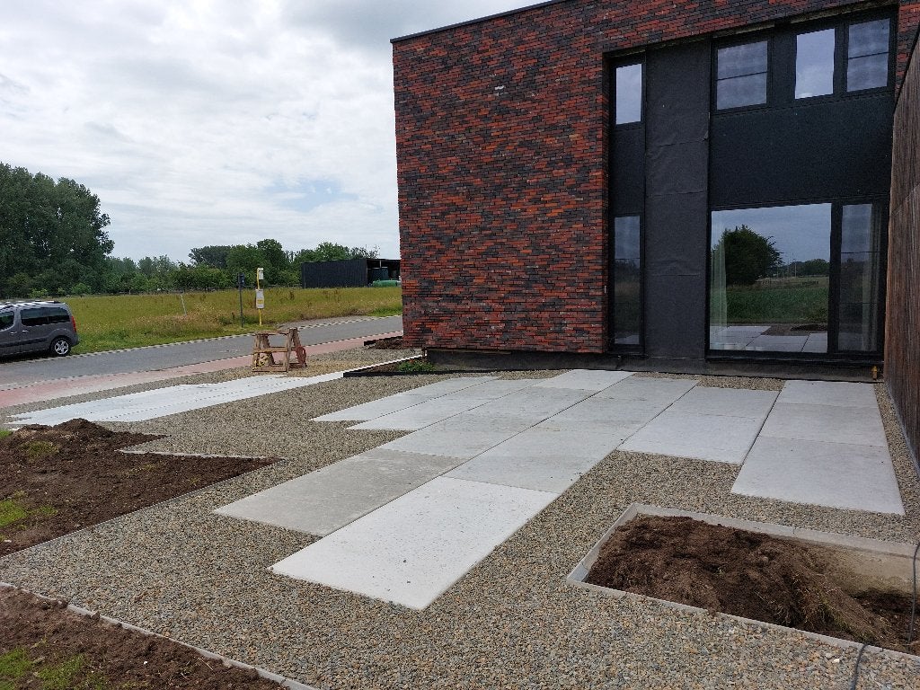 Terrastegel Tuintegel Paardenplaat  Antraciet Kalsbeekplaat, Verzenden, Nieuw, 10 m² of meer, Beton