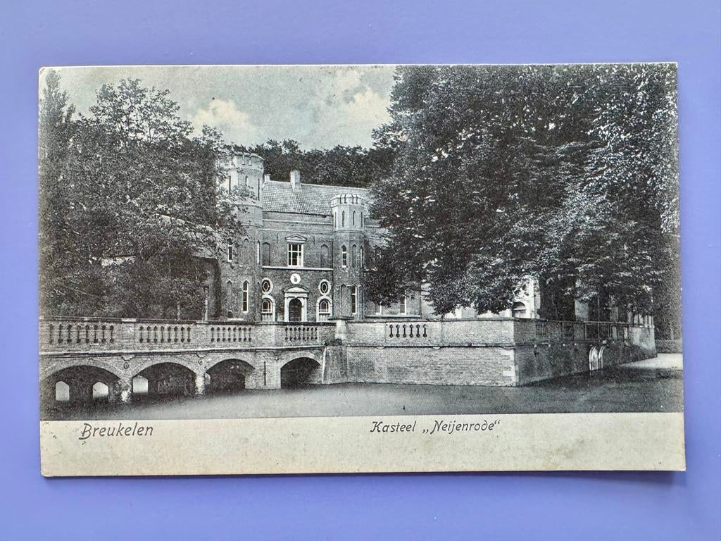 Oude Ansichtkaart Kasteel Nijenrode Breukelen Gelopen, Ophalen of Verzenden, Voor 1920, Gelopen, Utrecht
