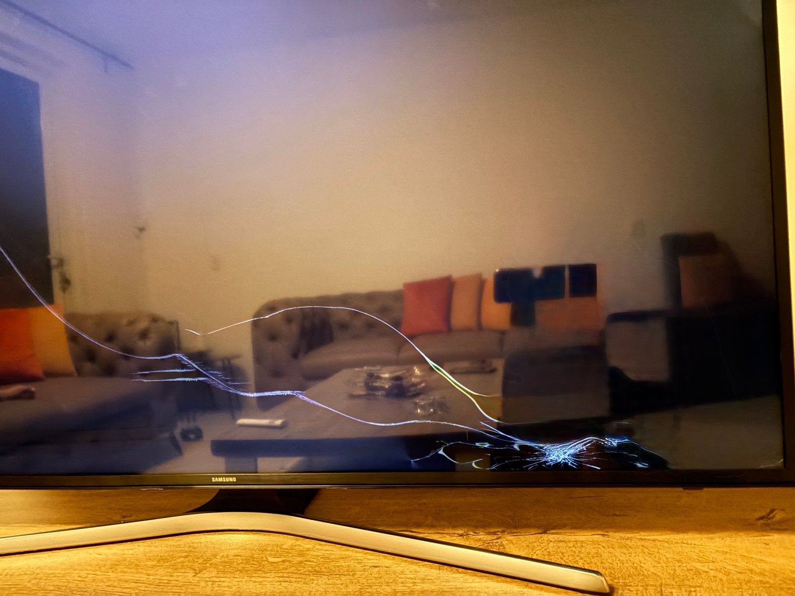 Defect samsung tv 55 inch, Ophalen, 50 Hz, Zo goed als nieuw, Samsung