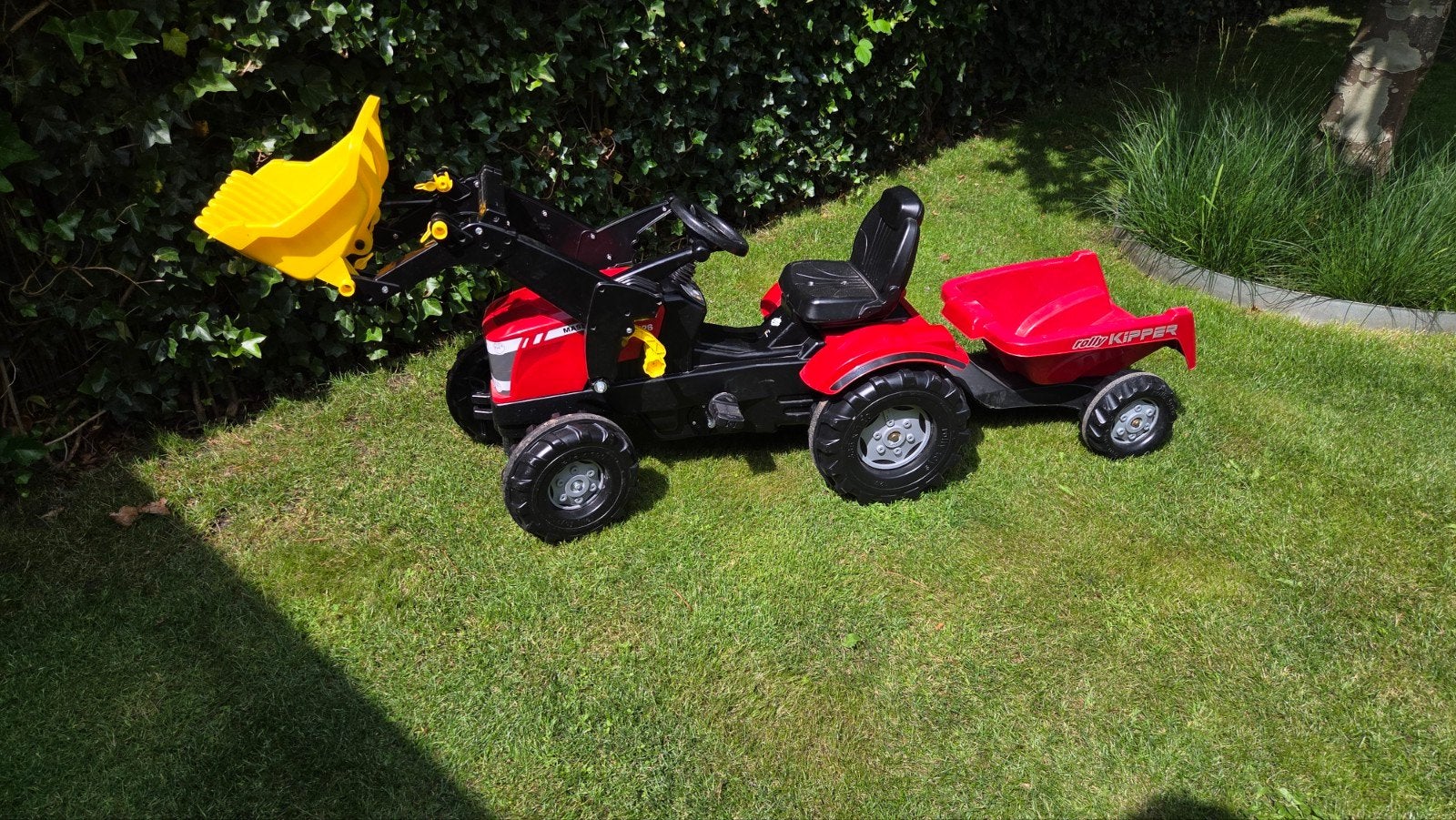 Rolly Toys Tractor met voorlader en aanhanger, Ophalen, Zo goed als nieuw, Trapvoertuig