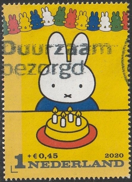 Nederland 2020 3881e Kind Nijntje met taart, Gest, Verzenden, Na 1940, Gestempeld