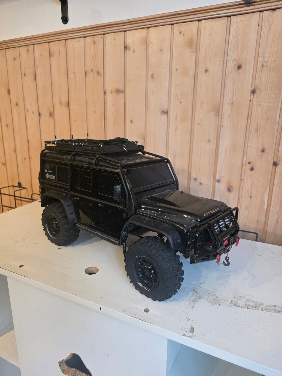 Traxxas TRX-4 Defender RC Crawler - Zo goed als nieuw, Elektro, Auto offroad, Ophalen of Verzenden, Zo goed als nieuw