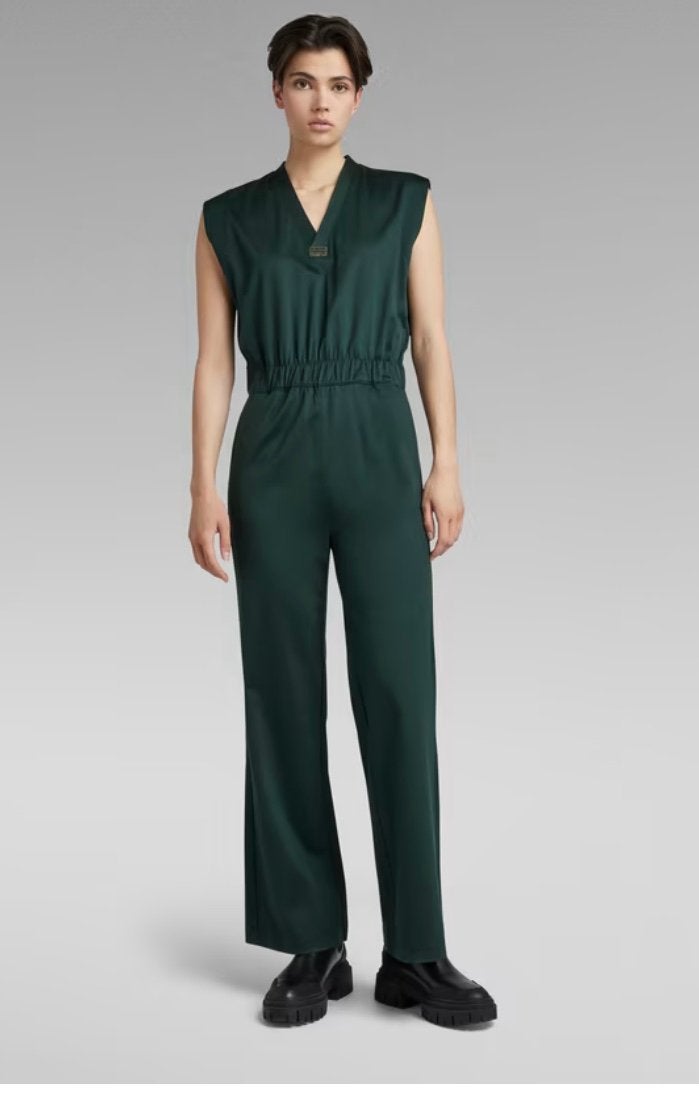 G-star groene jumpsuit korte mouw maat S nieuw met kaartjes, Kleding | Dames, Jumpsuits, Ophalen of Verzenden, Nieuw, Maat 36 (S)