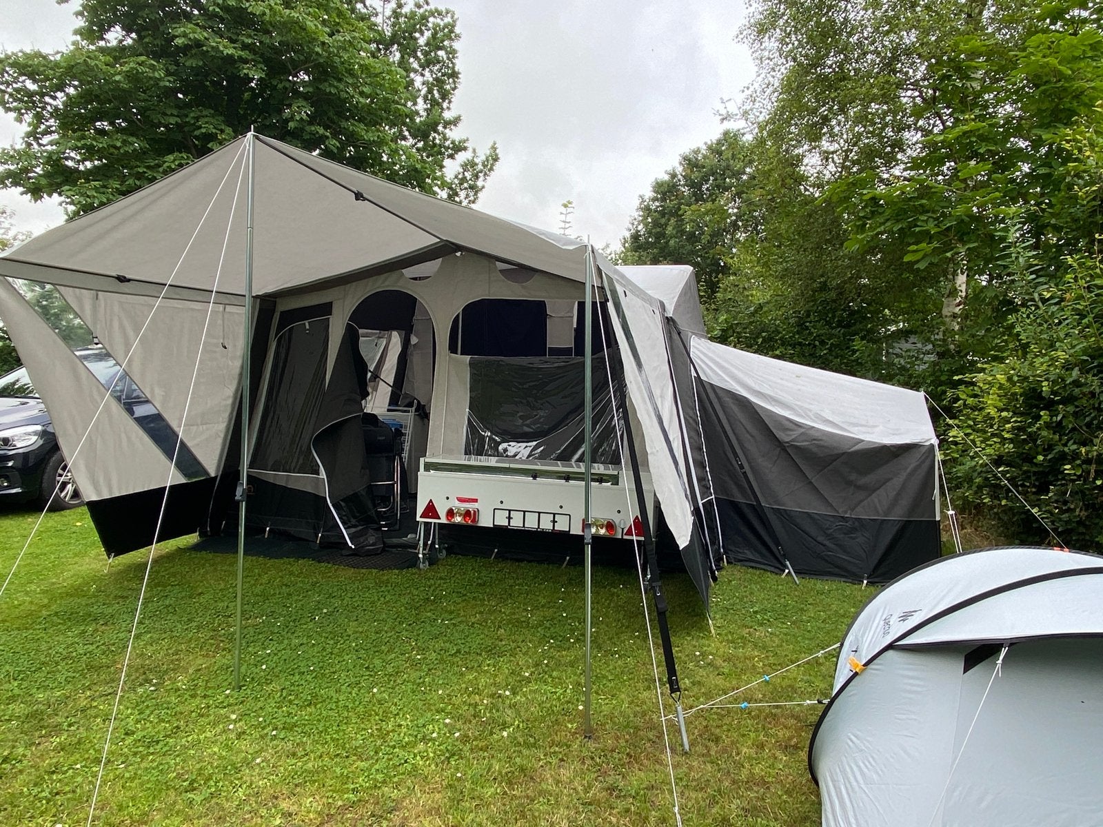 Jamet Jametic All Season vouwwagen 2019, incl extra zijtent!, Caravans en Kamperen, Vouwwagens, Ophalen, Antraciet, Aanwezig, Jamet