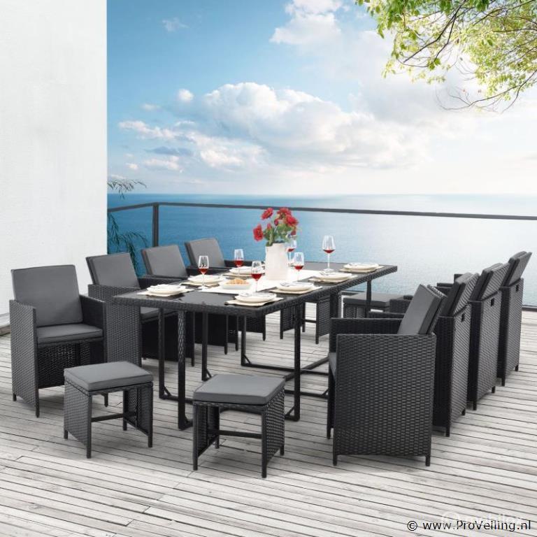 Online Veiling: Polyrotan eetset Baracoa XXL, Tuin en Terras, Tuinsets en Loungesets, Nieuw