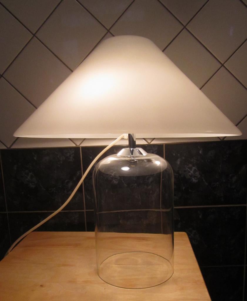 Vico Magistretti tafellamp, Ophalen, Zo goed als nieuw, Glas, Minder dan 50 cm