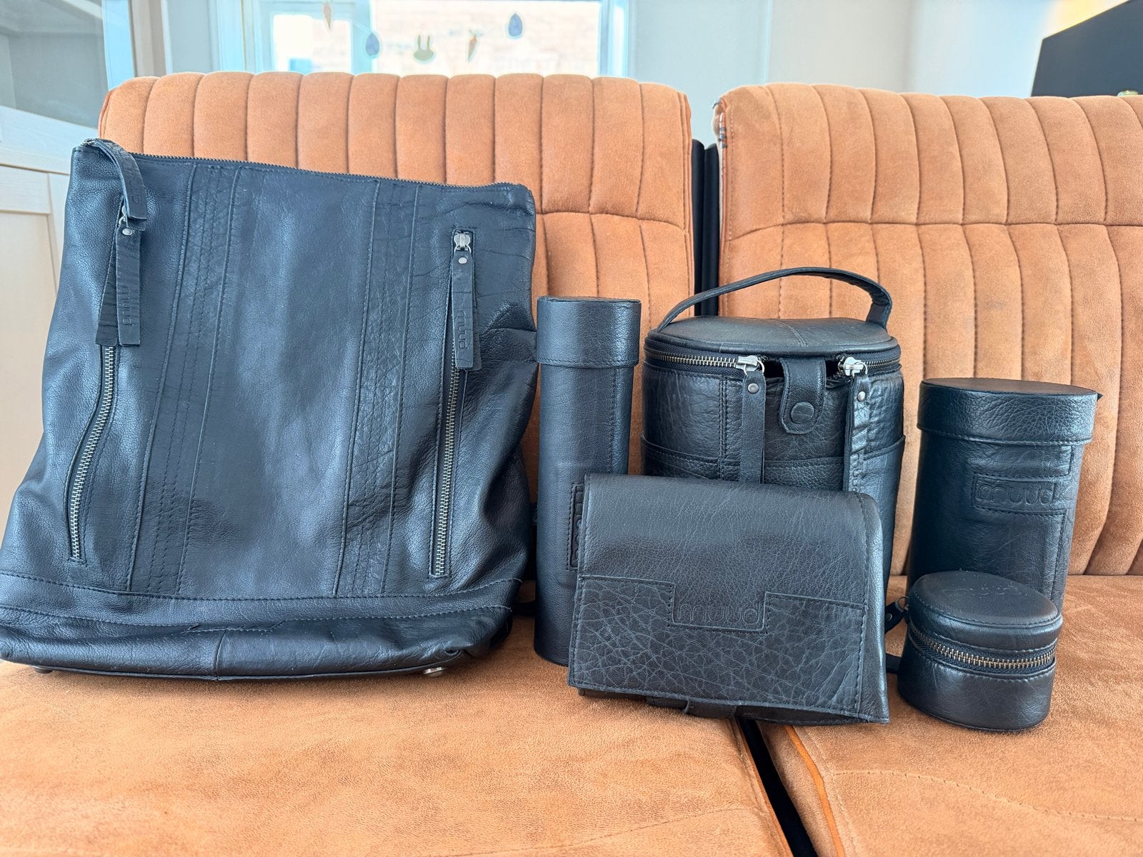 Muud leren tassen en accessoires set, Overige merken, Gebruikt, 25 tot 40 cm, Ophalen of Verzenden