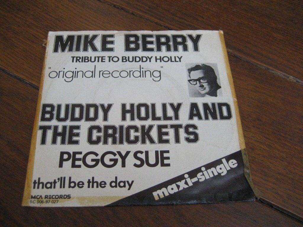 Mike berry buddy holly singles 2x, Ophalen of Verzenden, Gebruikt, Pop
