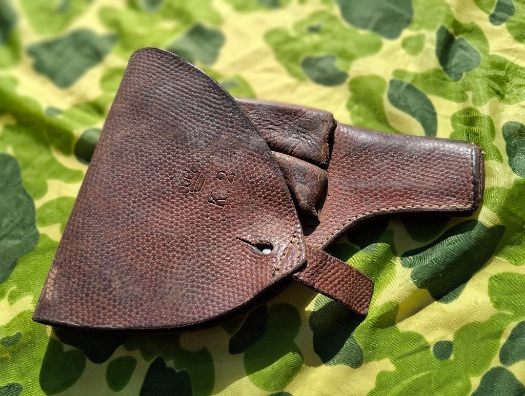 Holster - Leer - Kroon K2 markings, Verzenden, Landmacht, Overige gebieden, Overige typen