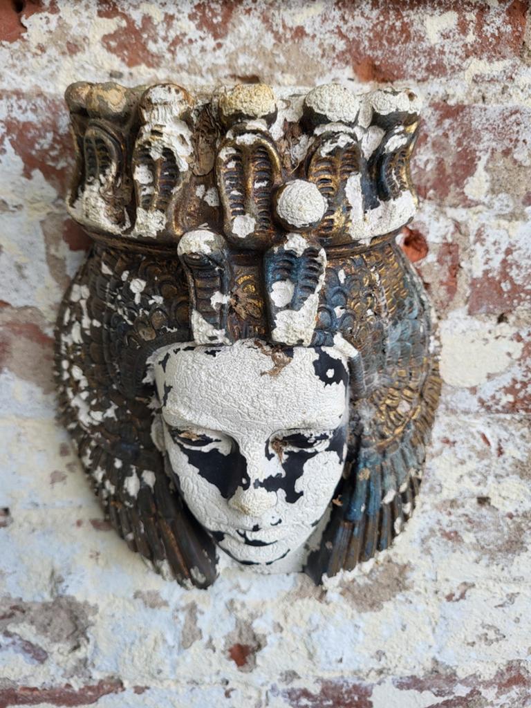 Brocante gipsen wanddecoratie  / beeld / allegonda, Ophalen of Verzenden
