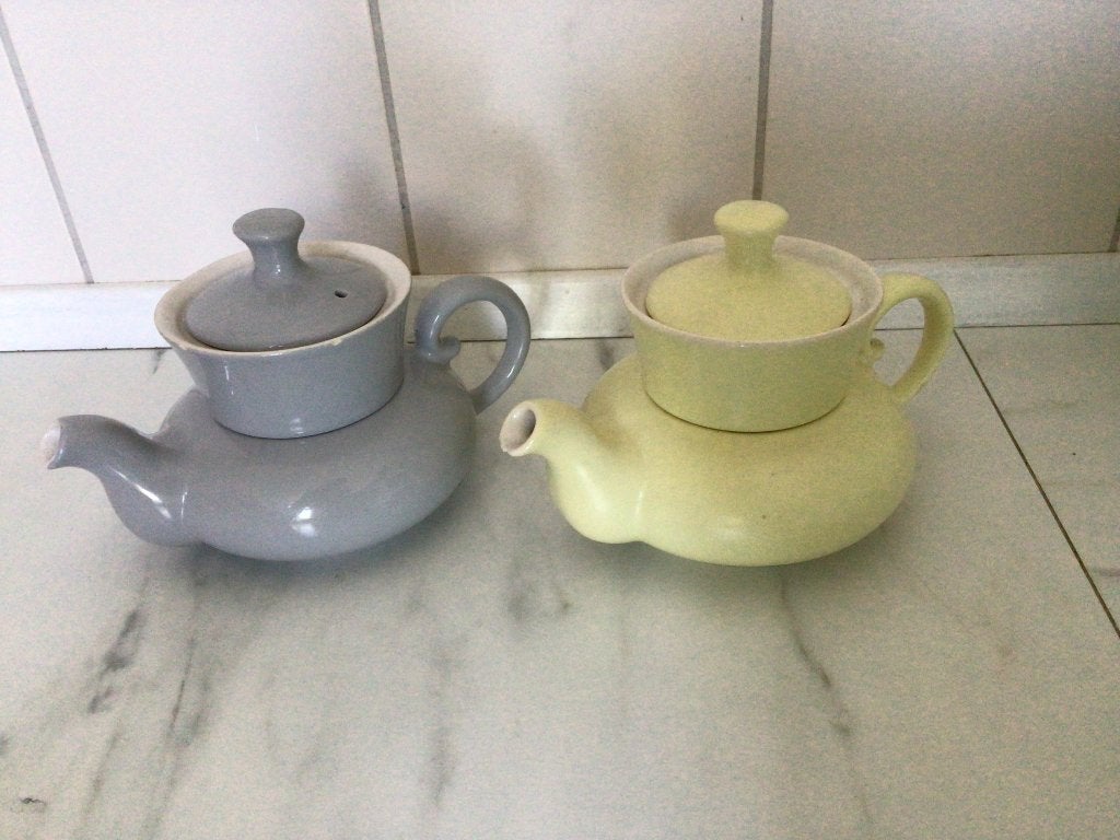 Huizen Holland Koffiefilterpotjes mini 2 stuks, Antiek en Kunst, Ophalen of Verzenden