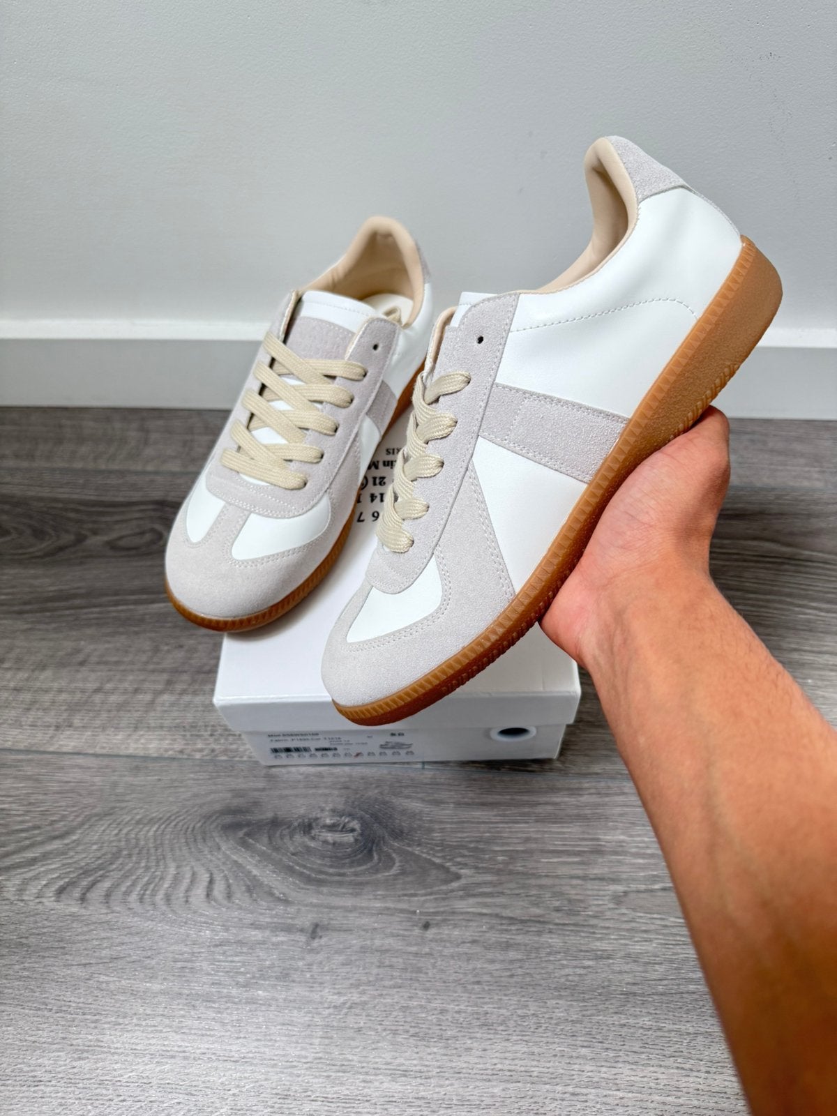 Maison Margiela Replica Sneakers - White / Light Grey / Gum, Kleding | Heren, Schoenen, Wit, Nieuw, Ophalen of Verzenden, Sneakers of Gympen