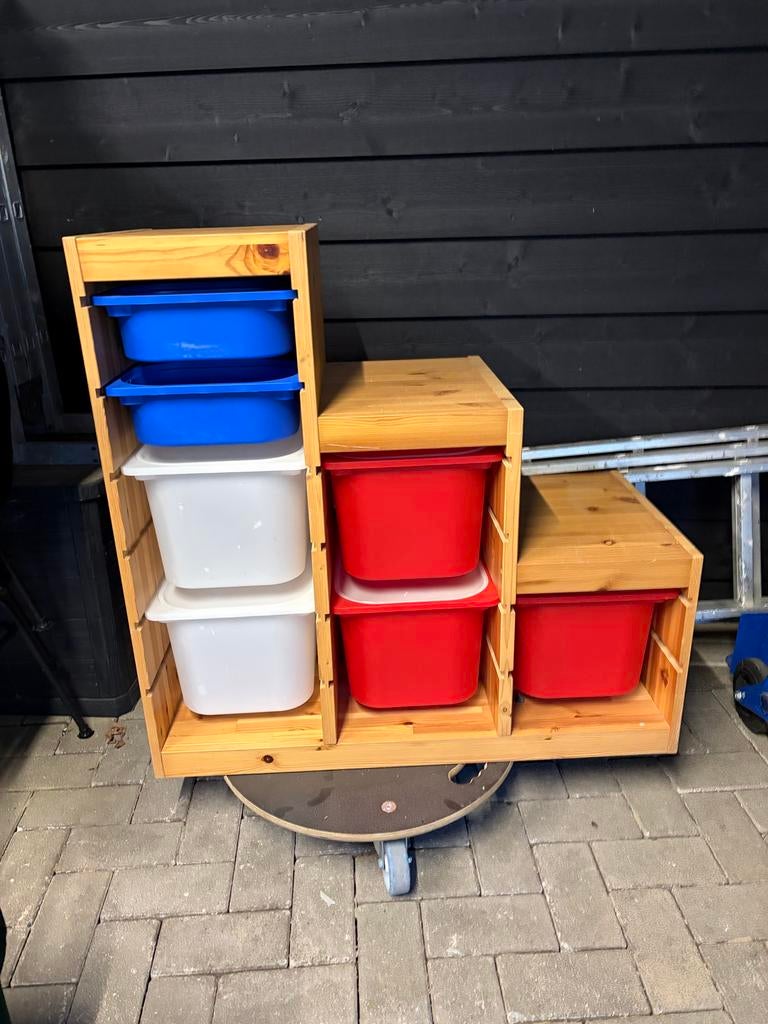 Ikea Trofast Houten opbergkast met bakken, Ophalen, Gebruikt, 50 tot 100 cm, Minder dan 100 cm