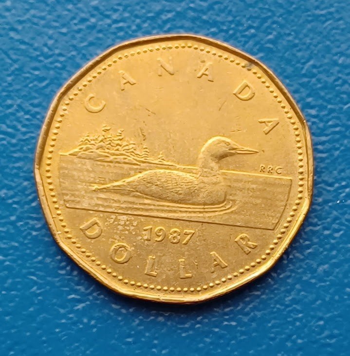 Canada 1 dollar - 1987  Aureate-Brons, Verzenden, Noord-Amerika, Losse munt