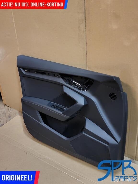 Deurpaneel Linksvoor Leder Audi S3 A3 8Y ZWARTE STIKSELS LED, Gebruikt, AUDI, Audi, Ophalen of Verzenden