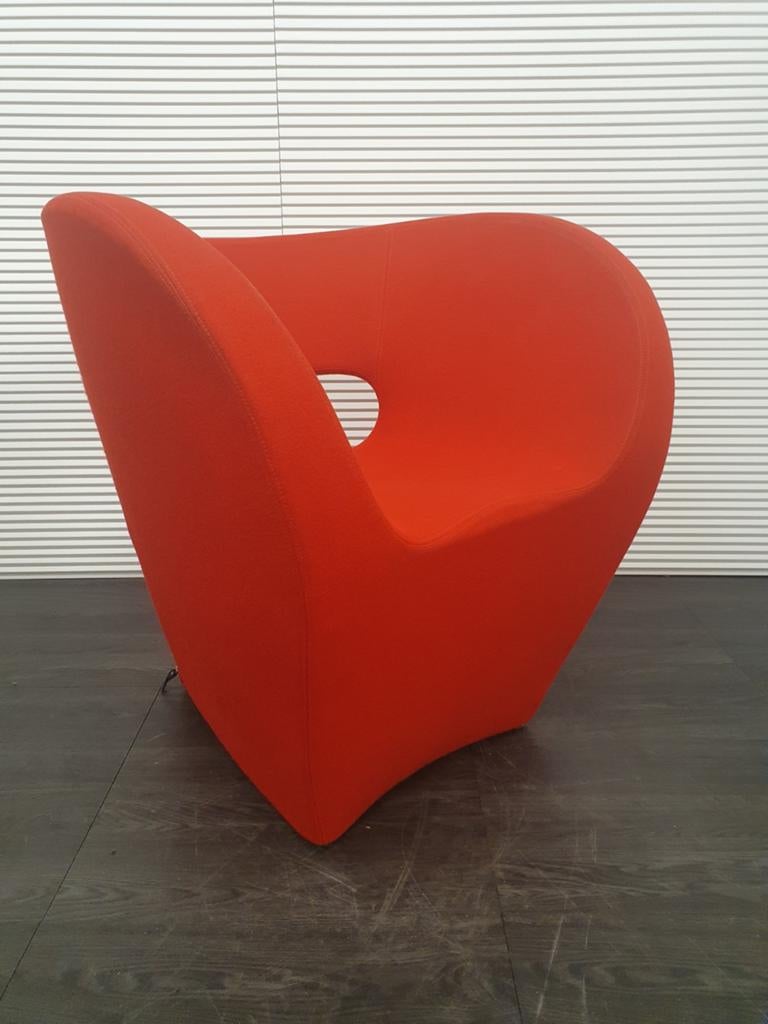 Morosso  Fauteuil Victoria& Albert, Ophalen, Rood, Stof