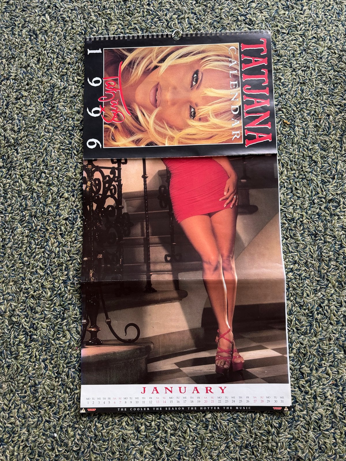 Originele retro Tatjana kalender uit 1996, Ophalen of Verzenden, Maandkalender
