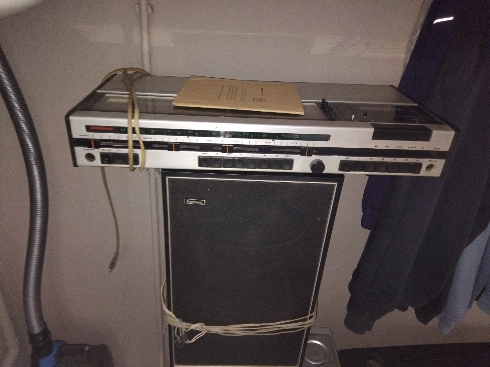 ITT Schaub-Lorenz Radio met Cassettedeck en Luidspreker, Ophalen, Gebruikt, Radio, Met cd-speler