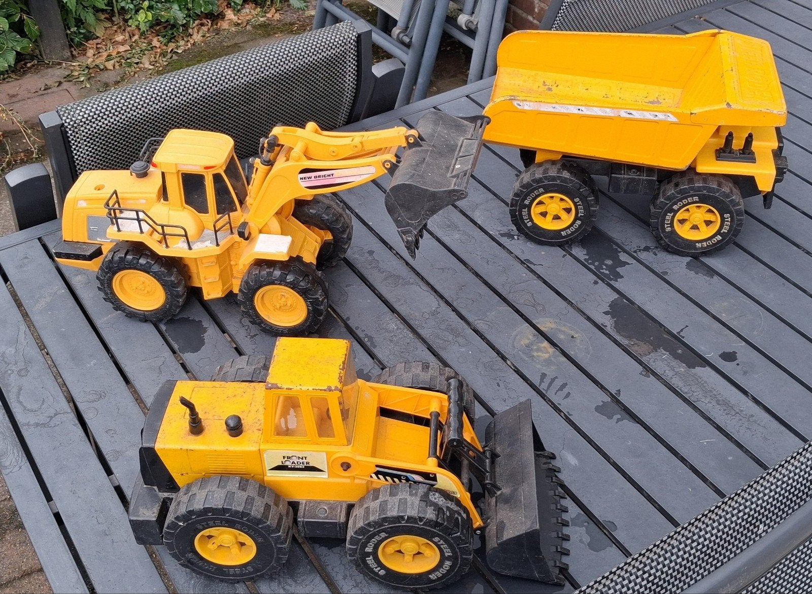 Shovels en kiepwagen (New Bright, Steel Roder) - Gebruikt, Ophalen of Verzenden, Gebruikt