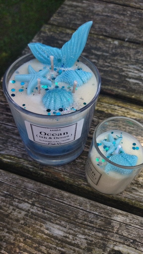 kaars Ocean, Overige materialen, Blauw, Nieuw, Ophalen of Verzenden