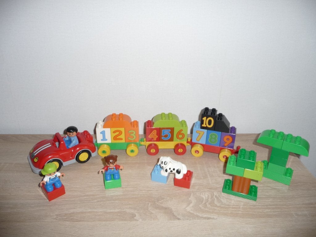 duplo auto met getallen, Ophalen of Verzenden, Zo goed als nieuw, Duplo