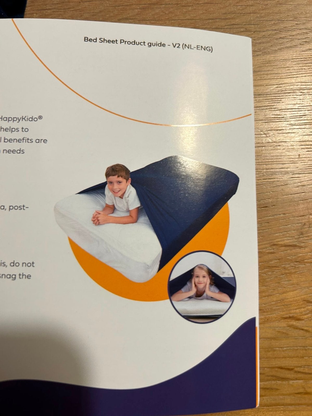HappyKido Sensorisch Bedlaken, Kinderen en Baby's, Kinderkamer | Beddengoed, Ophalen, Hoeslaken of Sloop, Zo goed als nieuw, Jongetje of Meisje
