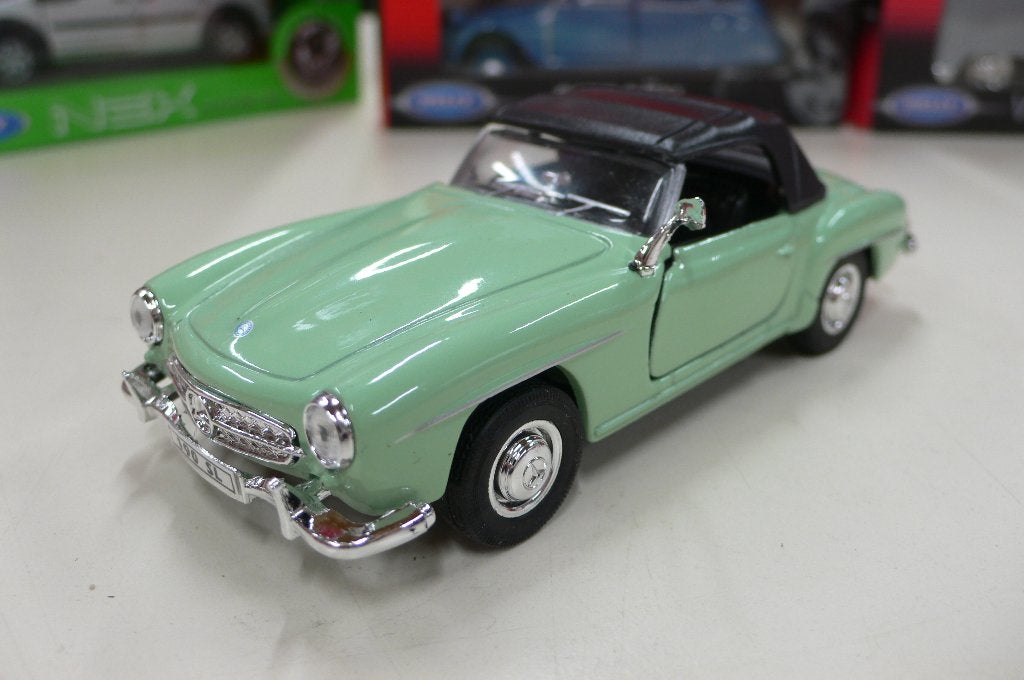 mercedes 190sl -welly-AANBIEDING!!!!!!!!!!!!!!!!!!!!!! 1/36, Verzenden, Nieuw, Auto