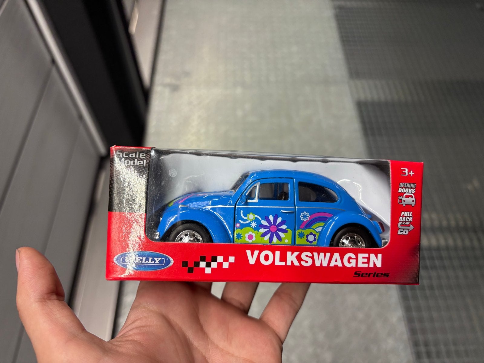 Nieuwe Welly Volkswagen Kever Speelgoedauto - Blauw, Ophalen of Verzenden, Nieuw