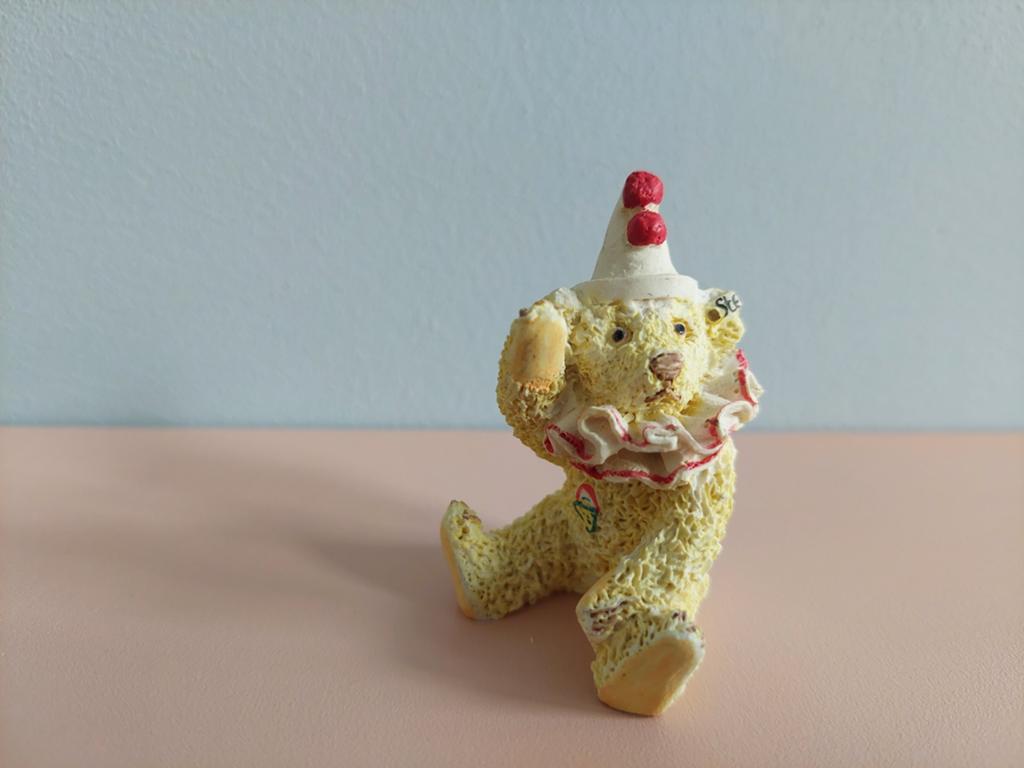 Beeldje Steiff teddybeer 5cm, Ophalen of Verzenden, Zo goed als nieuw, Dier