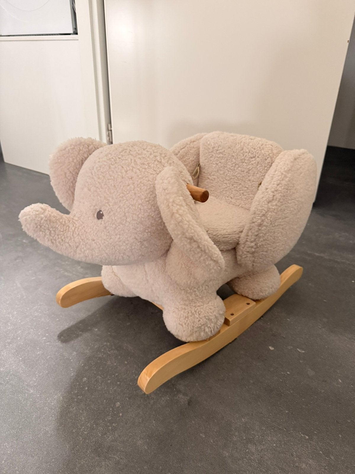 Nattou olifant Teddy Hobbelpaard - 59 cm - Ecru, Ophalen, Gebruikt
