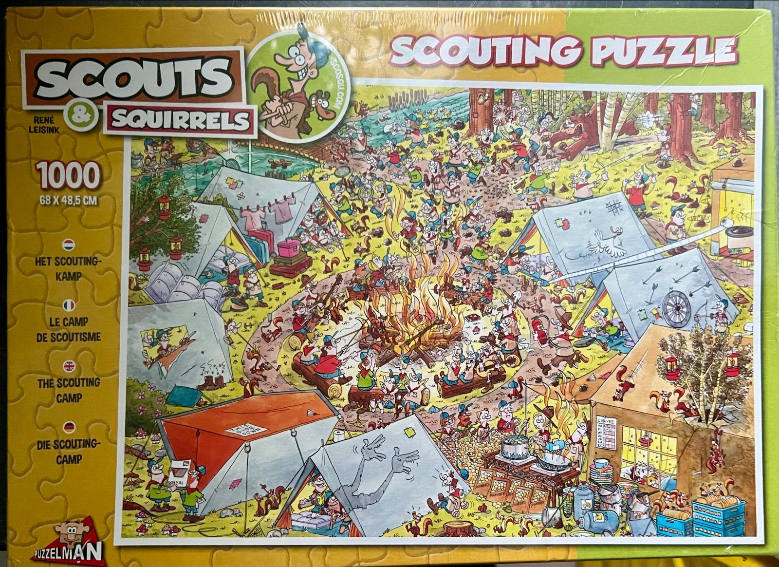 Scouts & Squirrels Scouting Puzzle 1000 stukjes NIEUW, Ophalen of Verzenden, 500 t/m 1500 stukjes, Nieuw, Legpuzzel