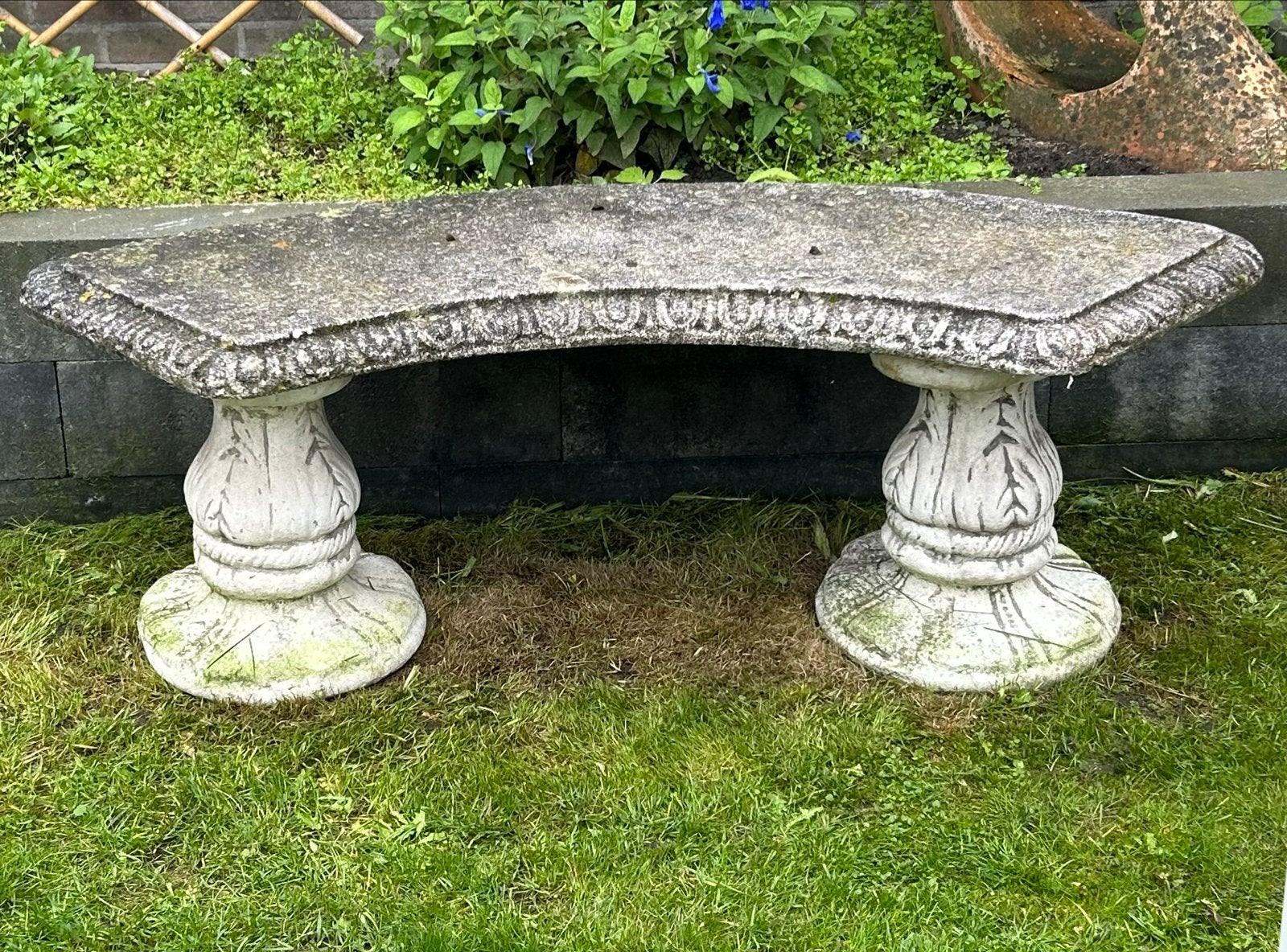 Betonnen tuinbank - Klassiek design, Tuin en Terras, Ophalen, Gebruikt, Overige materialen