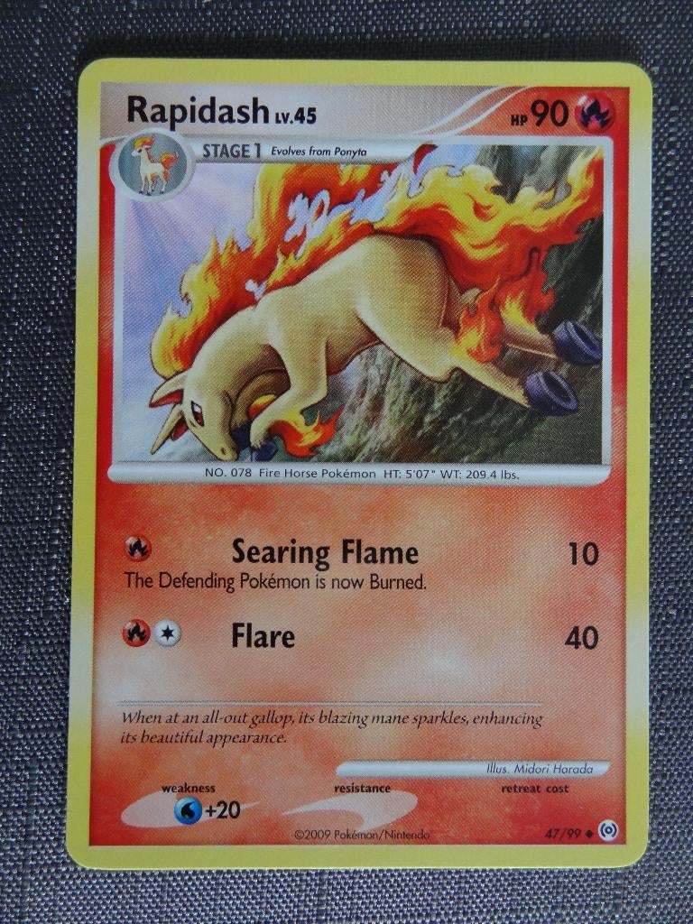 Pokémonkaart Rapidash LV. 45 47/99 >Snelle Verzending!<, Ophalen of Verzenden, Zo goed als nieuw, Losse kaart