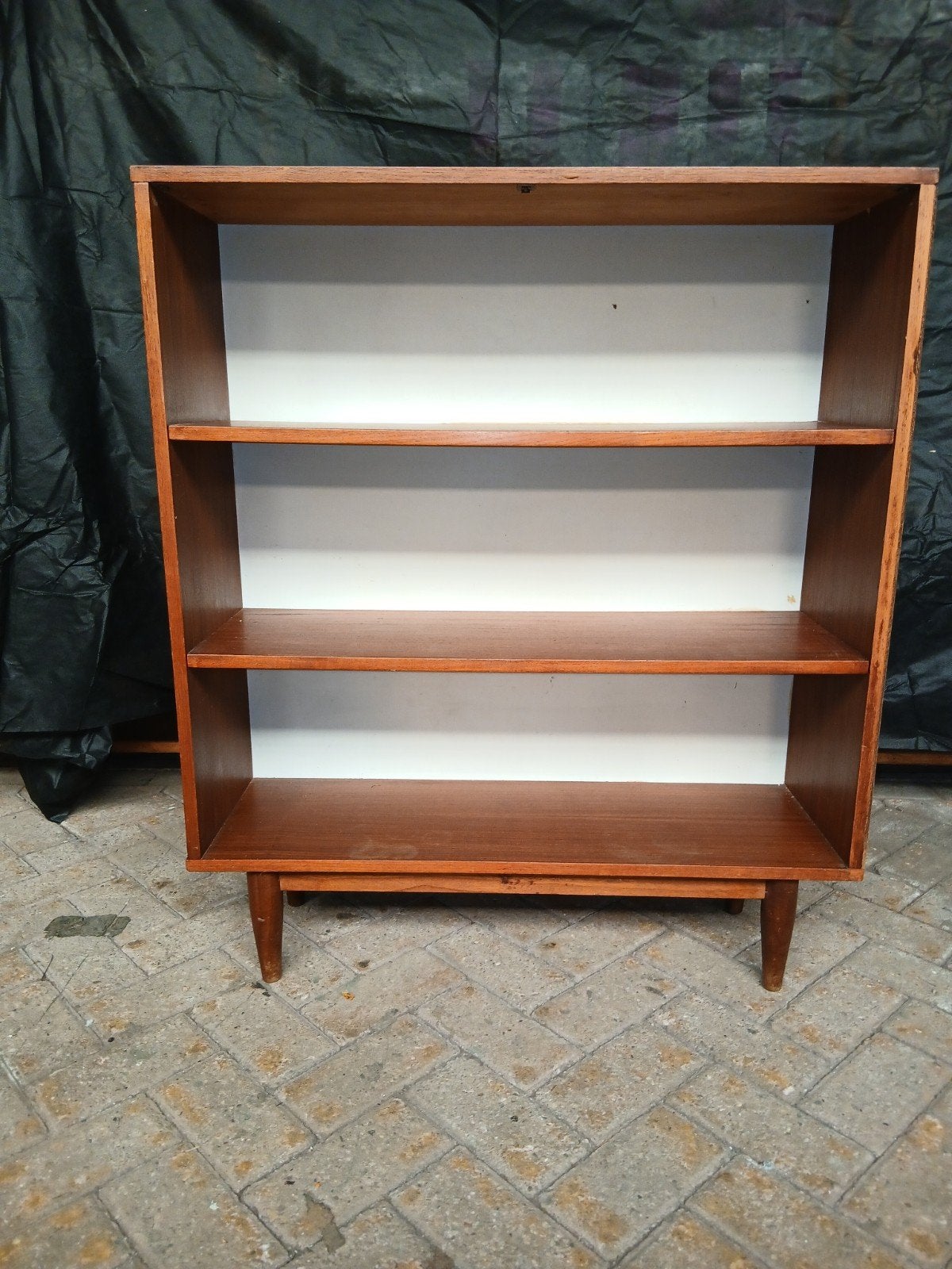 Deens design kastje - Vintage boekenkast/dressoir, Ophalen, Met plank(en), Gebruikt, 100 tot 150 cm