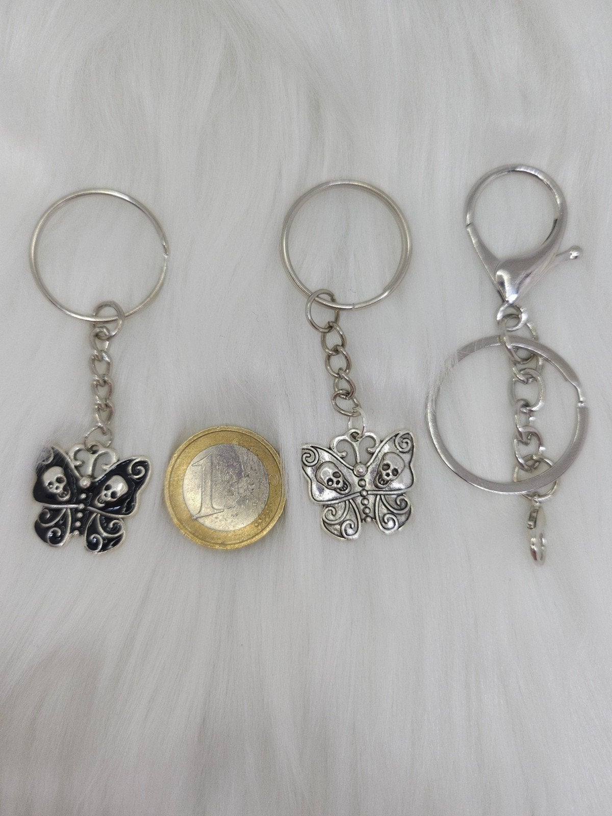 Mystic Keychain Charm – Skull Butterfly – kleur naar keuze, Ophalen of Verzenden, Nieuw