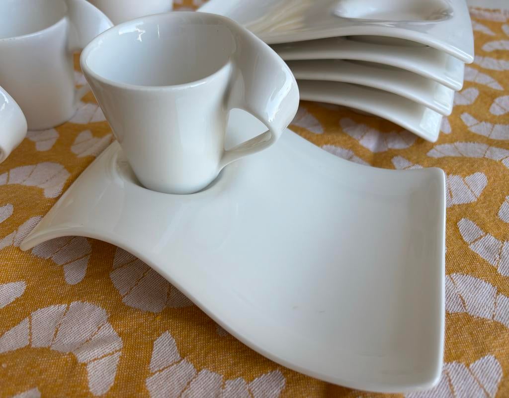 Villeroy & Boch NewWave espressokop en schotel set, Huis en Inrichting, Keuken | Servies, Ophalen, Zo goed als nieuw, Overige stijlen
