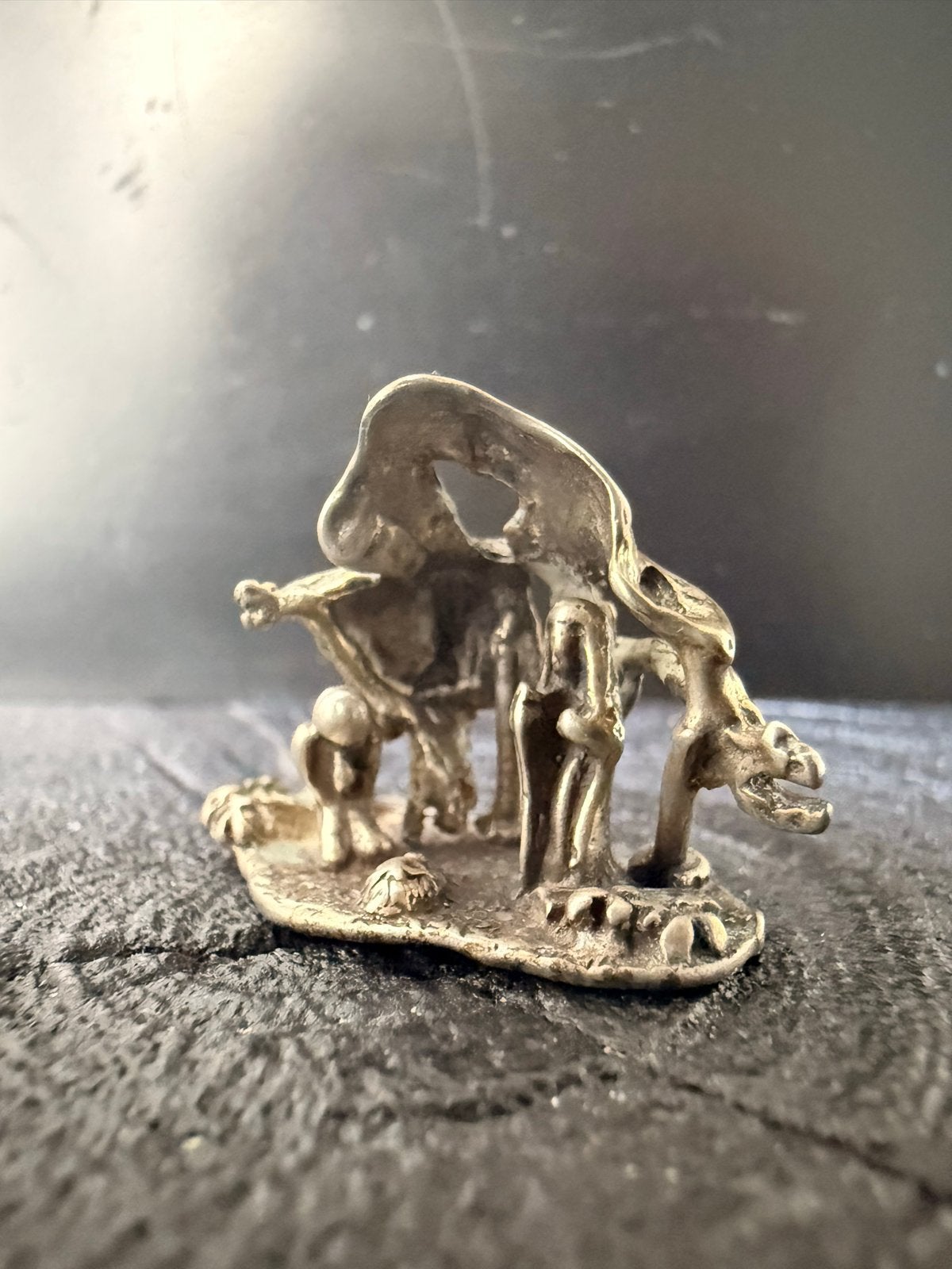 Zilveren Miniatuur Kerststal - Uniek Verzamelobject, Verzenden, Zilver