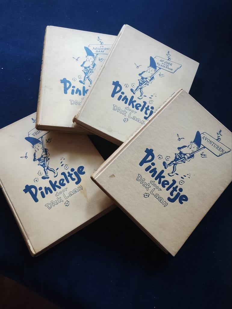 4x Pinkeltje boeken – Dick Laan – vintage / oude uitgave, Boeken, Kinderboeken | Jeugd | onder 10 jaar, Ophalen of Verzenden, Gelezen