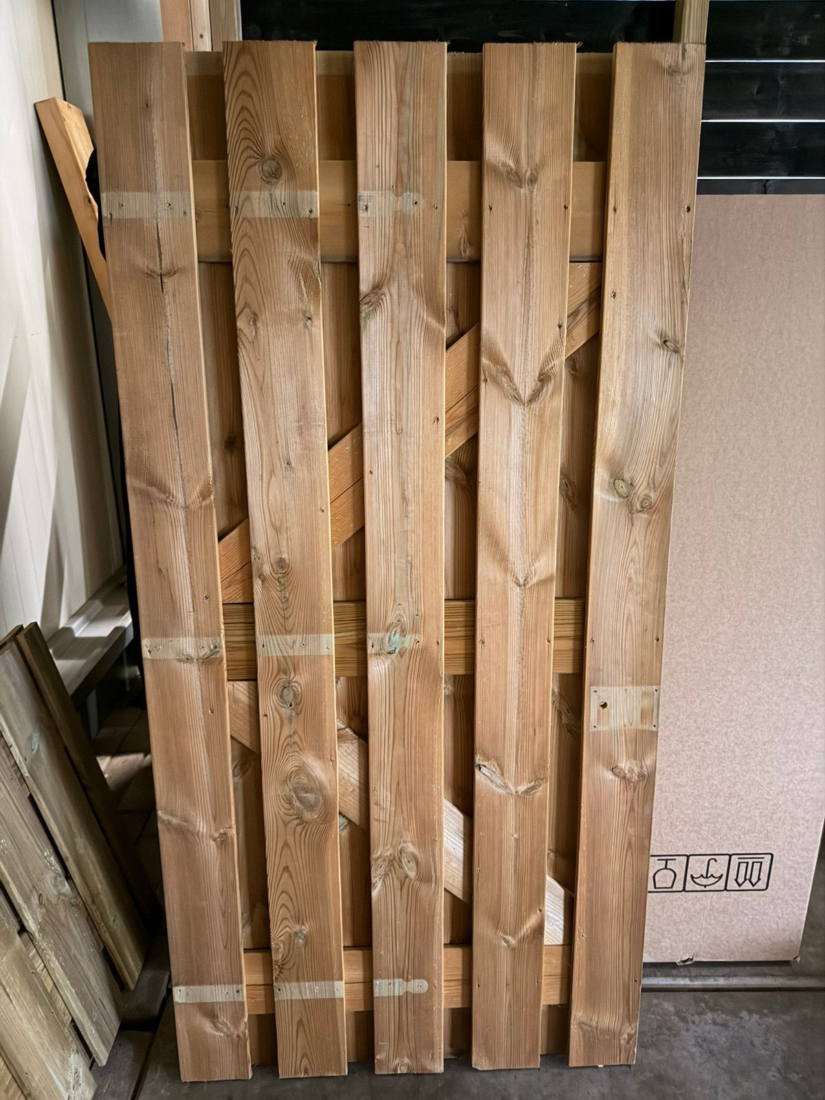Gebruikte tuindeur 90x180 3 maand oud, Tuin en Terras, Schuttingen, Ophalen, 1 tot 2 meter, Minder dan 3 meter, .