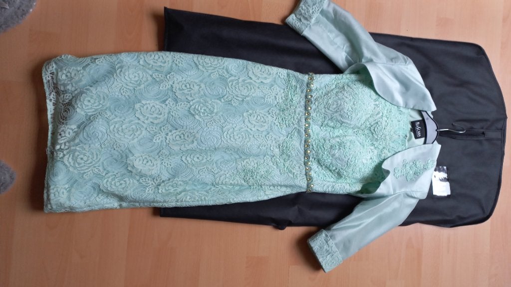 super mooie jurk met bolero, Ophalen, Cocktailjurk, Maat 36 (S), Groen