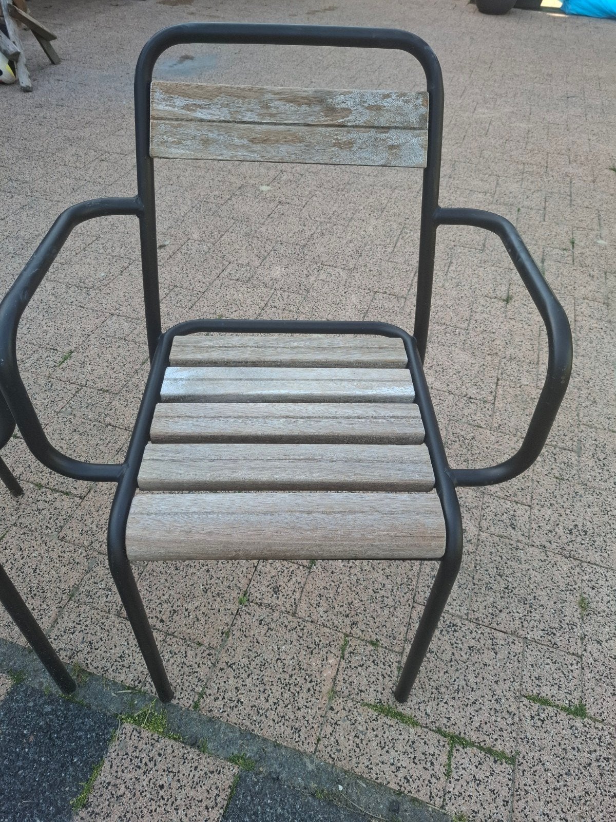 terrasstoelen, Ophalen, Gebruikt, Hout, Stapelbaar