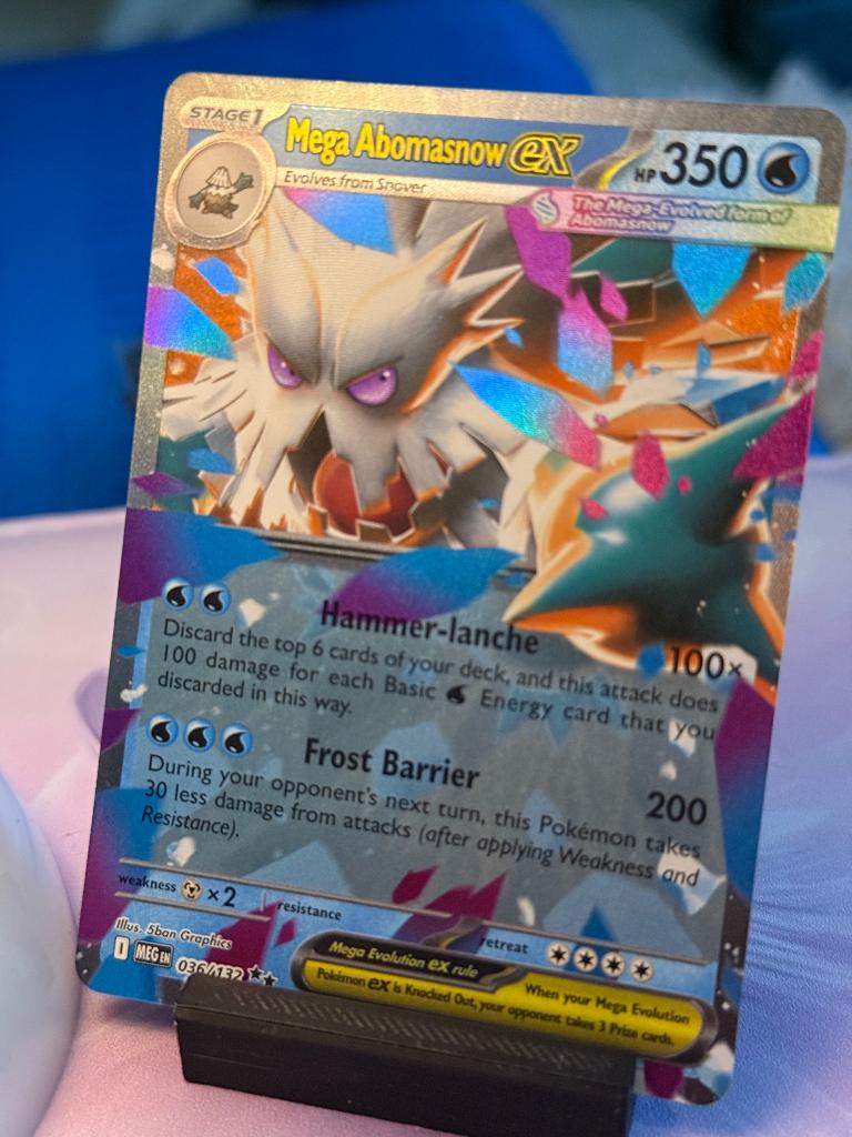 Pokemon mega abomasnow ex 36/132, Verzenden, Nieuw, Losse kaart, Foil