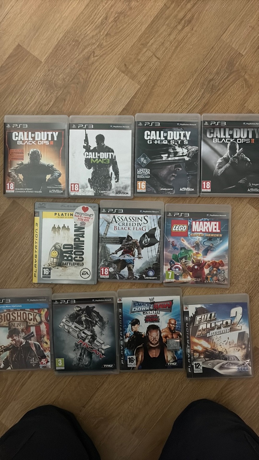 Playstation 3 met 11 spellen, 1 speler, Ophalen, Zo goed als nieuw, Vanaf 3 jaar