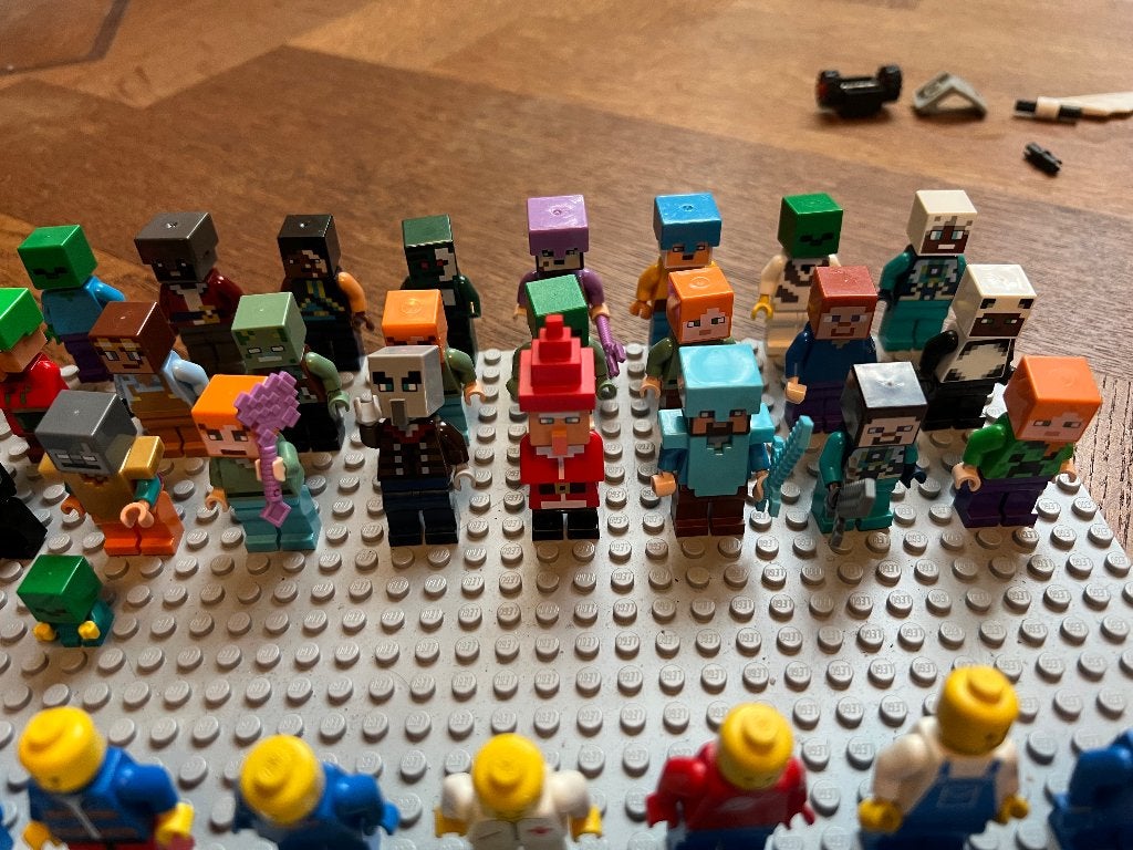 Lego minifigs minecraft., Minecraft, Lego, Ophalen of Verzenden, Zo goed als nieuw