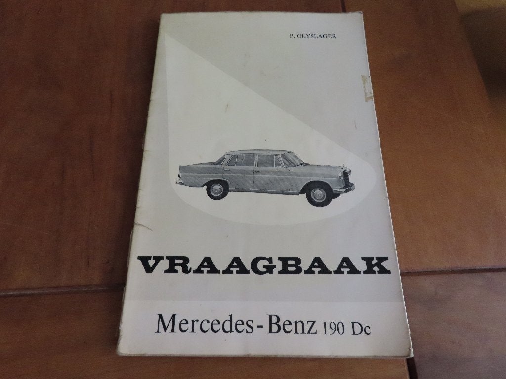 Vraagbaak Mercedes-Benz 190 Dc + Combi W110 af 1962, Auto diversen, Handleidingen en Instructieboekjes, Ophalen of Verzenden