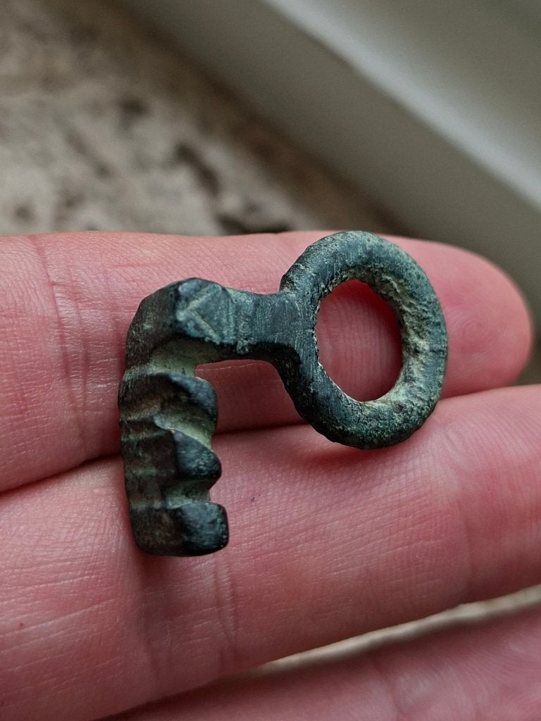 Romeinse ring sleutel, Ophalen of Verzenden, Brons