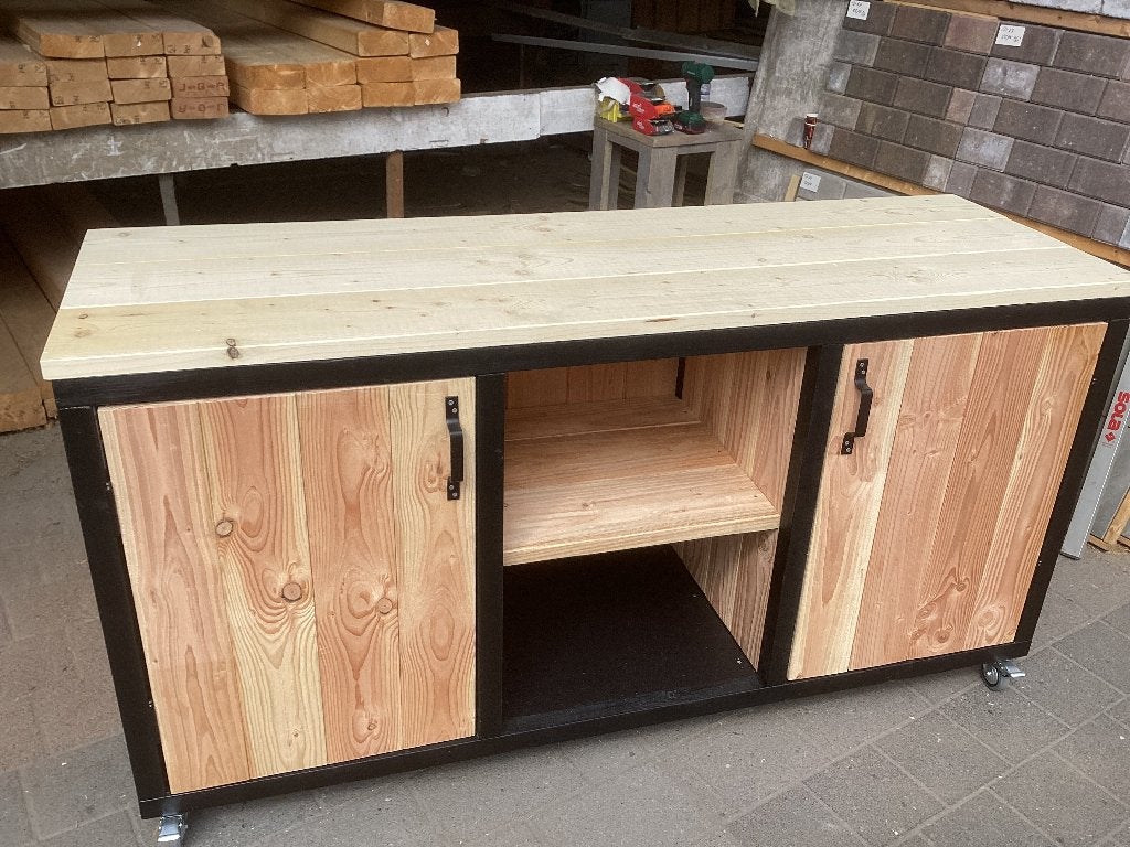 Buitenkeuken, buitenkast van douglas hout, Tuin en Terras, Ophalen, Nieuw, Houtskool